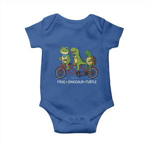 Subtle FDT Baby Onesie Frog Dinosaur Turtle Political Satire TS10 Royal Blue Print Your Wear