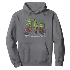Subtle FDT Hoodie Frog Dinosaur Turtle Political Satire TS10 Charcoal Print Your Wear