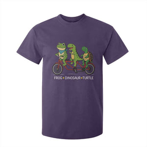 Subtle FDT T Shirt For Kid Frog Dinosaur Turtle Political Satire TS10 Purple Print Your Wear