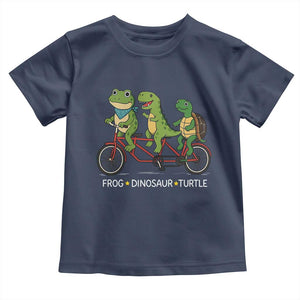 Subtle FDT Toddler T Shirt Frog Dinosaur Turtle Political Satire TS10 Navy Print Your Wear