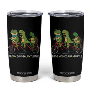 Subtle FDT Tumbler Cup Frog Dinosaur Turtle Political Satire TS10 Black Print Your Wear