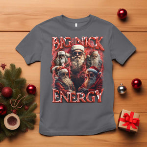 Christmas Santa T Shirt Big Nick Energy Bootleg Rap Tee TS10 Charcoal Print Your Wear