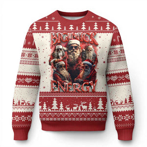 Santa Ugly Christmas Sweater Big Nick Energy Bootleg Rap Tee TS10 Red Print Your Wear