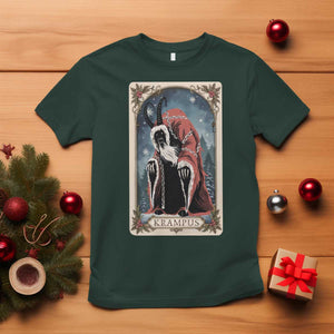 Christmas Krampus T Shirt Tarot Card Xmas Horror Ugly Sweater Evil Pajama TS10 Dark Forest Green Print Your Wear