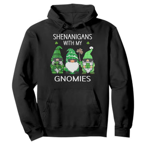 Lucky St Patricks Day Gnomes Hoodie Shamrock Leopard Gnome Irish TS10 Black Print Your Wear