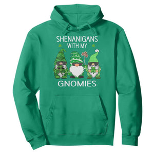 Lucky St Patricks Day Gnomes Hoodie Shamrock Leopard Gnome Irish TS10 Irish Green Print Your Wear