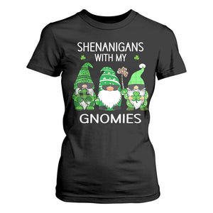 Lucky St Patricks Day Gnomes T Shirt For Women Shamrock Leopard Gnome Irish TS10 Black Print Your Wear