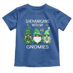 Lucky St Patricks Day Gnomes Toddler T Shirt Shamrock Leopard Gnome Irish TS10 Royal Blue Print Your Wear