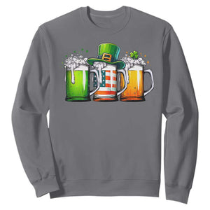 Irish Beer Sweatshirt Ireland St Patricks Day Drinking Party TS10 Charcoal Print Your Wear