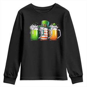 Irish Beer Youth Sweatshirt Ireland St Patricks Day Drinking Party TS10 Black Print Your Wear