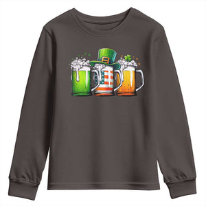 Irish Beer Youth Sweatshirt Ireland St Patricks Day Drinking Party TS10 Dark Chocolate Print Your Wear