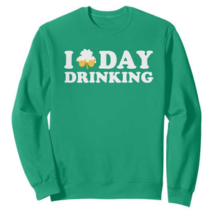 St Patricks Day Irish Beer Sweatshirt Funny Drinking Party TS10 Irish Green Print Your Wear