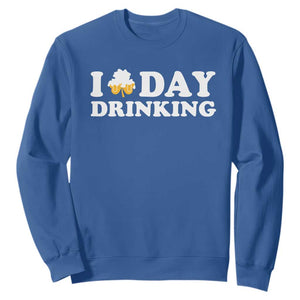 St Patricks Day Irish Beer Sweatshirt Funny Drinking Party TS10 Royal Blue Print Your Wear