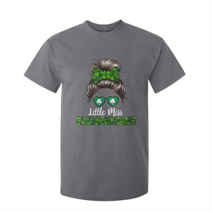 Little Miss Shenanigans St Patricks Day T Shirt For Kid Kids Girls Toddler TS10 Charcoal Print Your Wear