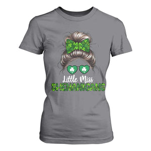 Little Miss Shenanigans St Patricks Day T Shirt For Women Kids Girls Toddler TS10 Charcoal Print Your Wear