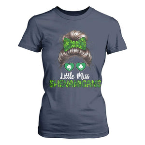 Little Miss Shenanigans St Patricks Day T Shirt For Women Kids Girls Toddler TS10 Navy Print Your Wear