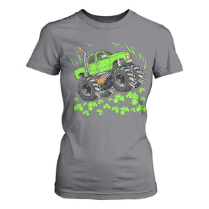 Boys St Patricks Day Lucky Monster Truck T Shirt For Women TS10 Charcoal Print Your Wear