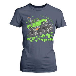 Boys St Patricks Day Lucky Monster Truck T Shirt For Women TS10 Navy Print Your Wear