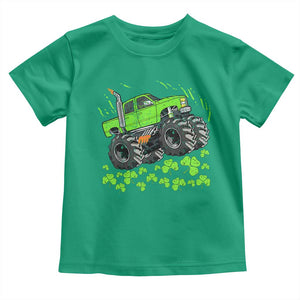 Boys St Patricks Day Lucky Monster Truck Toddler T Shirt TS10 Irish Green Print Your Wear