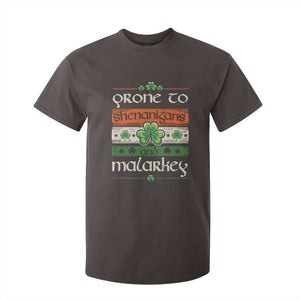 St. Patrick's Day Prone to Shenanigans and Malarkey T Shirt For Kid Funny St Patrick's Day Lucky Shamrock Irish TS10 Dark Chocolate Print Your Wear