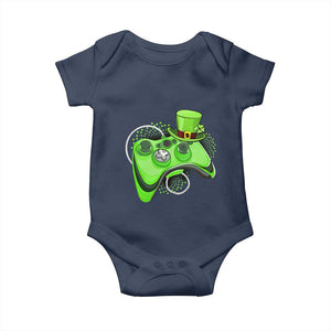 Irish Video Game Controller St Patrick Day Gamer Baby Onesie TS10 Navy Print Your Wear