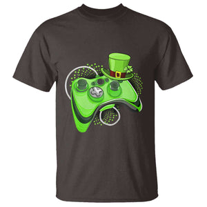 Irish Video Game Controller St Patrick Day Gamer T Shirt TS10 Dark Chocolate Print Your Wear