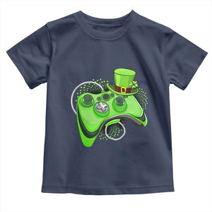 Irish Video Game Controller St Patrick Day Gamer Toddler T Shirt TS10 Navy Print Your Wear