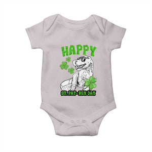 Dinosaur St Patricks Day Baby Onesie Irish Boy School Toddler TS10 Ice Gray Print Your Wear