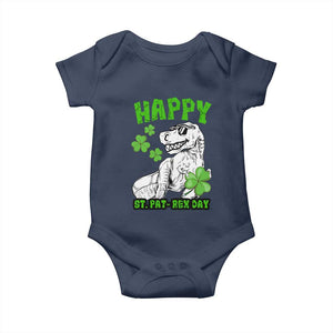 Dinosaur St Patricks Day Baby Onesie Irish Boy School Toddler TS10 Navy Print Your Wear