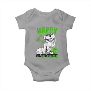 Dinosaur St Patricks Day Baby Onesie Irish Boy School Toddler TS10 Sport Gray Print Your Wear