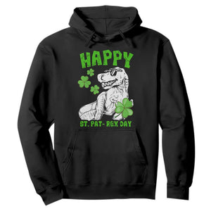 Dinosaur St Patricks Day Hoodie Irish Boy School Toddler TS10 Black Print Your Wear