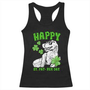 Dinosaur St Patricks Day Racerback Tank Top Irish Boy School Toddler TS10 Black Print Your Wear