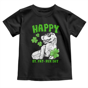 Dinosaur St Patricks Day Toddler T Shirt Irish Boy School Toddler TS10 Black Print Your Wear