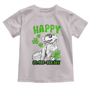 Dinosaur St Patricks Day Toddler T Shirt Irish Boy School Toddler TS10 Ice Gray Print Your Wear
