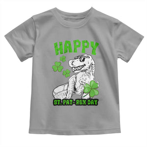 Dinosaur St Patricks Day Toddler T Shirt Irish Boy School Toddler TS10 Sport Gray Print Your Wear