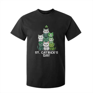 St. Patrick's Day Irish Cat T Shirt For Kid Cute Cats Saint Pattys TS10 Black Print Your Wear