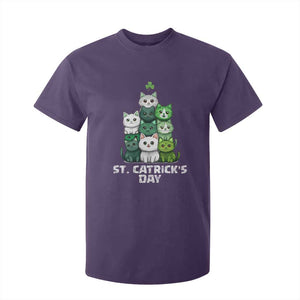 St. Patrick's Day Irish Cat T Shirt For Kid Cute Cats Saint Pattys TS10 Purple Print Your Wear