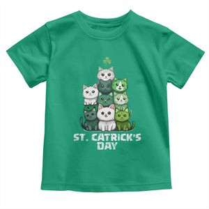 St. Patrick's Day Irish Cat Toddler T Shirt Cute Cats Saint Pattys TS10 Irish Green Print Your Wear