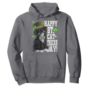 Shamrock Cat St Patricks Day Hoodie Kitty Mom Gift TS10 Charcoal Print Your Wear