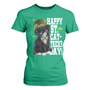 Shamrock Cat St Patricks Day T Shirt For Women Kitty Mom Gift TS10 Irish Green Print Your Wear