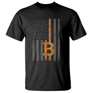 BTC Bitcoin American Flag T Shirt Crypto Buy the Dip TS10 Black Print Your Wear