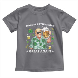 Funny Trump St Patrick's Day Toddler T Shirt Funny Beer Drinking TS10 Charcoal Print Your Wear