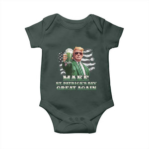 Make St Patricks Day Great Again Trump Baby Onesie Funny Irish American Flag TS10 Print Your Wear