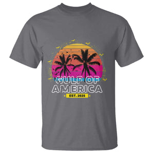 Welcome To America's Gulf T Shirt Est 2025 Retro Vintage Summer Vibes TS10 Charcoal Print Your Wear
