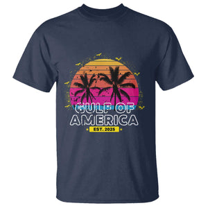 Welcome To America's Gulf T Shirt Est 2025 Retro Vintage Summer Vibes TS10 Navy Print Your Wear