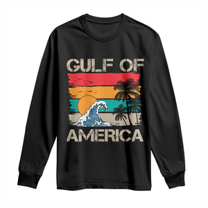 Gulf Of USA Long Sleeve Shirt Funny Beach Summer Vacation Retro Vintage TS10 Black Print Your Wear