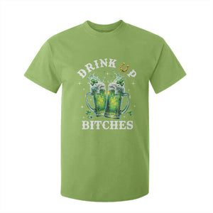Drink Up Bitches Funny St Patricks Day T Shirt For Kid Irish Beer Lovers TS10 Lime Print Your Wear