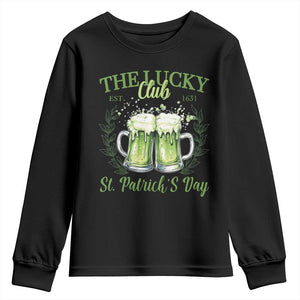 Irish Cat Eating Ramen Noodles Cute Anime St Patrick's Day Youth Sweatshirt The Lucky Club TS10 Black Print Your Wear