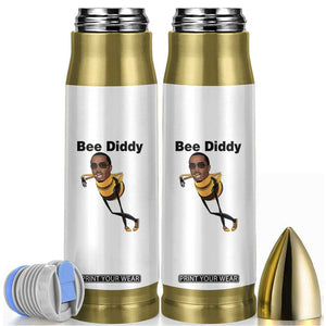 Bee Diddy Bullet Tumbler Dark Humor Internet Meme Brainrot Gen Z TS10 White Print Your Wear
