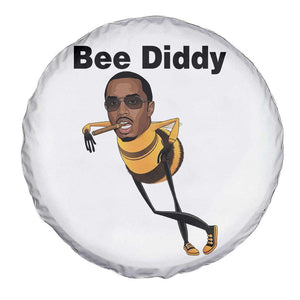 Bee Diddy Spare Tire Cover Dark Humor Internet Meme Brainrot Gen Z TS10 Print Your Wear